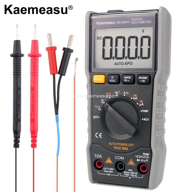 Kaemeasu 01C شاشة LCD Avometer عددي متعدد الكهرباء التيار المتردد التيار المتردد الجهد الحقيقي اختبار RMS