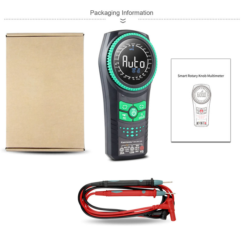 كايماسو 10D Smart Rotary Knob Multimeter مقاييس الجهد الكاشف Multimetro Smart Multimeter Digital Multimeter