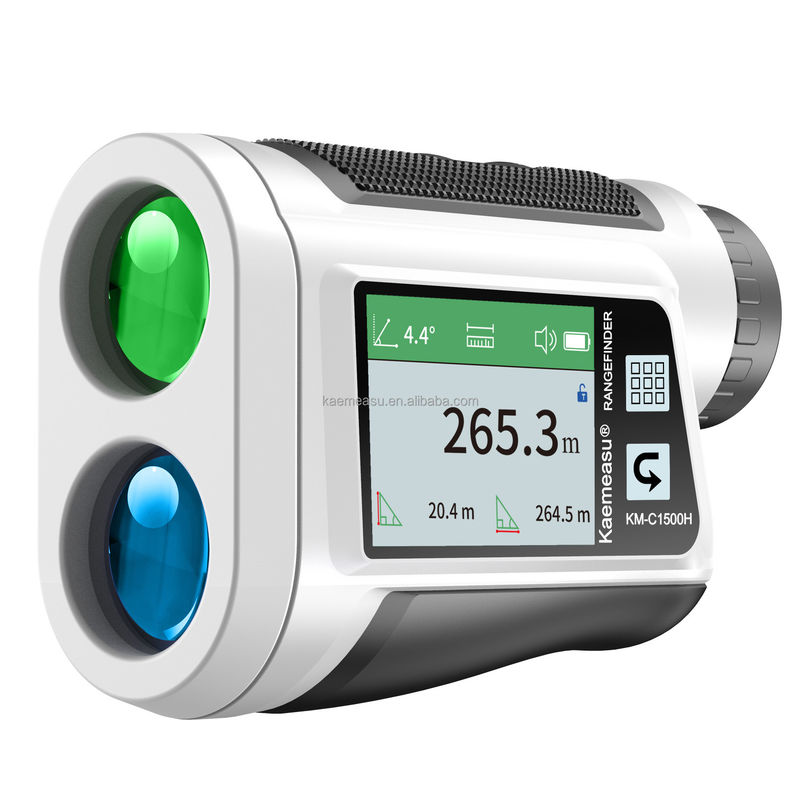 OEM 6x Rangefinder Laser Mounted Range Finder Golf Laser Range Finder بطارية الليثيوم قابلة لإعادة الشحن نوع اللمس الشاشة الملونة IP54