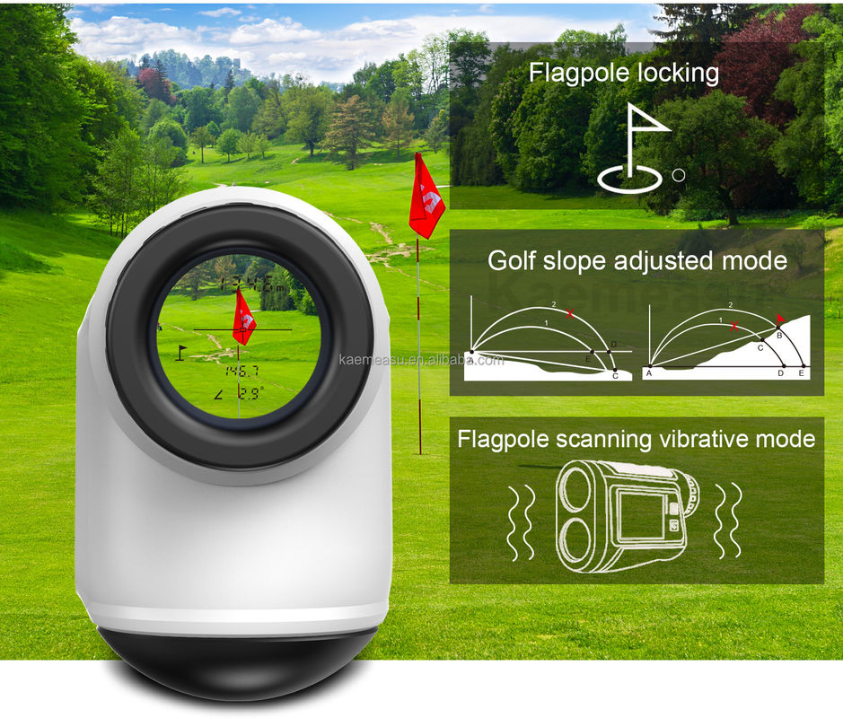 OEM 6x Rangefinder Laser Mounted Range Finder Golf Laser Range Finder بطارية الليثيوم قابلة لإعادة الشحن نوع اللمس الشاشة الملونة IP54