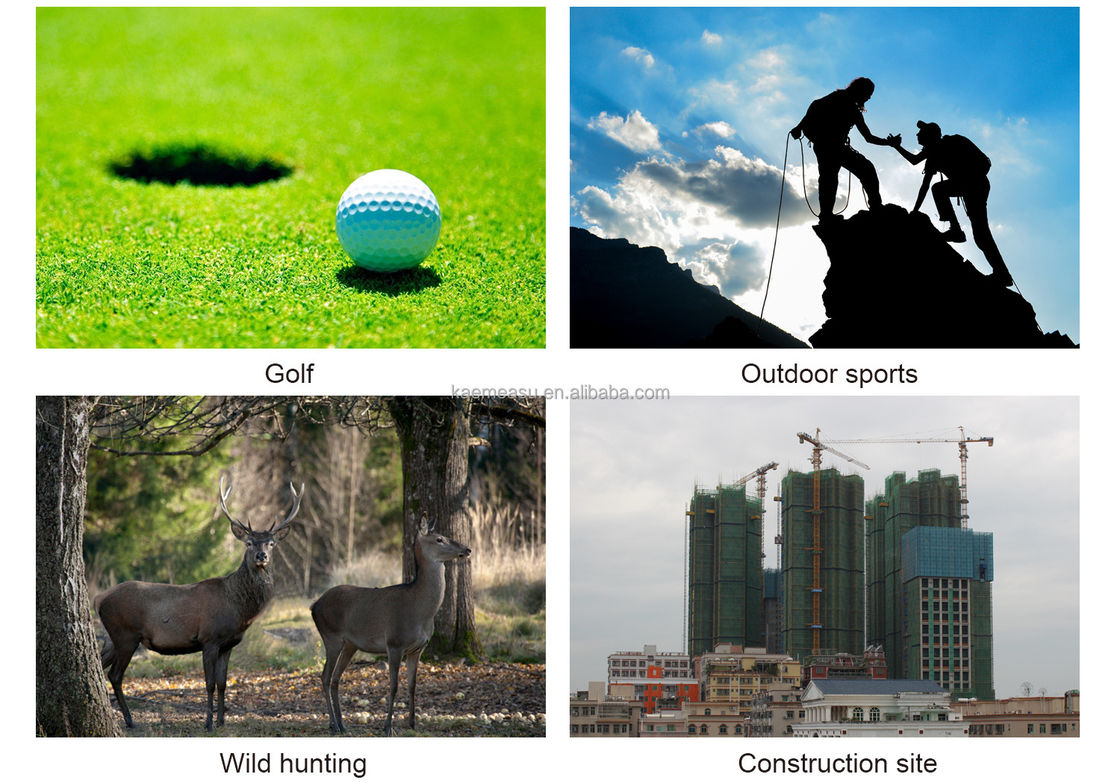 OEM 6x Rangefinder Laser Mounted Range Finder Golf Laser Range Finder بطارية الليثيوم قابلة لإعادة الشحن نوع اللمس الشاشة الملونة IP54