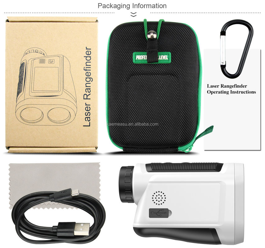 OEM 6x Rangefinder Laser Mounted Range Finder Golf Laser Range Finder بطارية الليثيوم قابلة لإعادة الشحن نوع اللمس الشاشة الملونة IP54