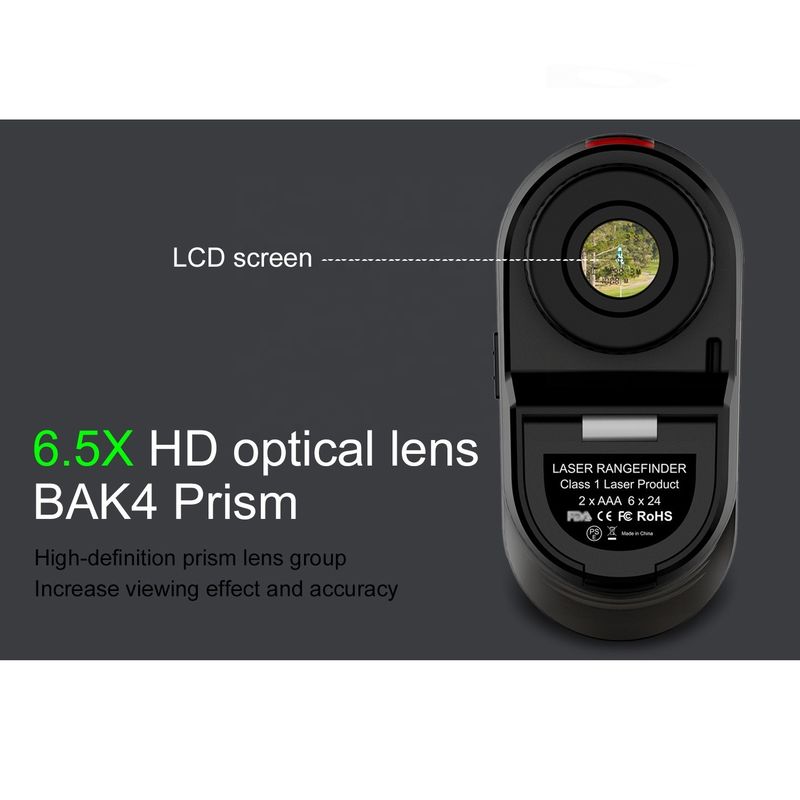 OEM ODM مقياس المدى 600/800/1000m غولف متر المسافة الوسائط المتعددة مقياسات المدى الليزر التلسكوب مع مفتاح الميل