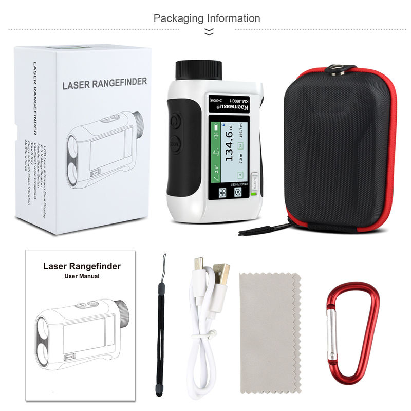 1500m OEM ODM عداد المدى البصري للغولف شاشة LCD صيد صوت ذكي عداد المدى الليزر الدياستيمتر تلسكوب غولف سبورت