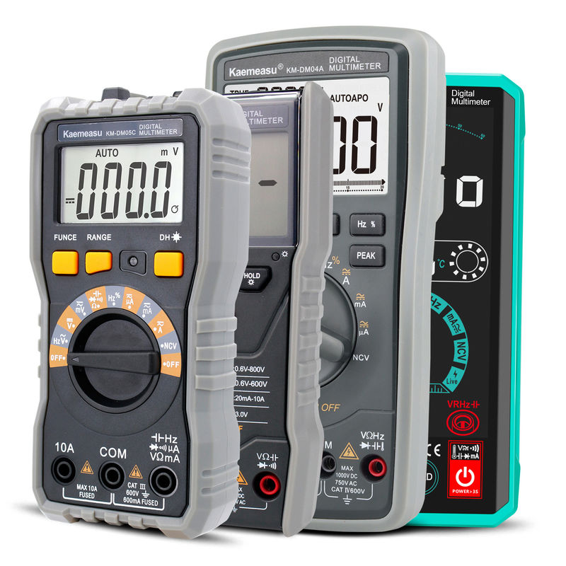 اختبار متعدد مكافحة الحرق عالي الدقة 6000 الحسابات المدى التلقائي Diode Ture RMS اختبار مقاومة الجهد الكهربائي الملمترات