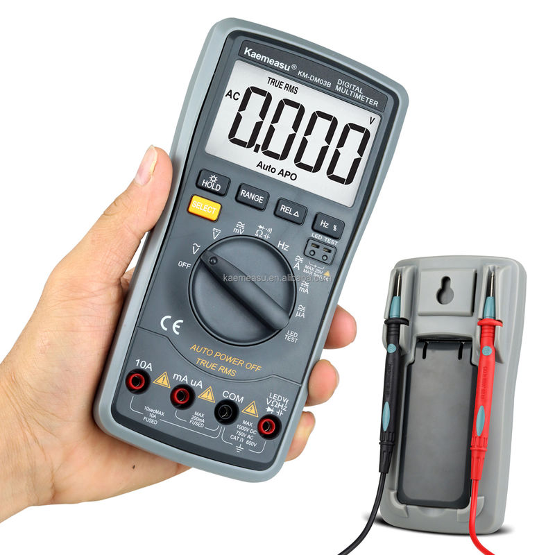 03B المعدات الرقمية المهنية DC AC الجهد الحالي المقاومة الحقيقية RMS LED Diode Test Auto Range Universal Meter