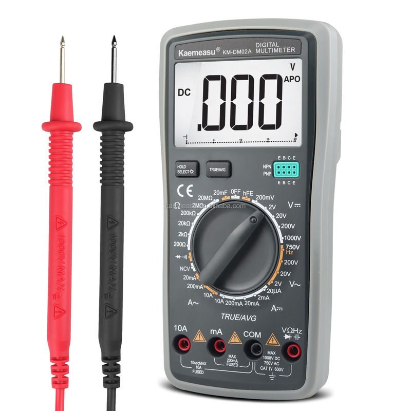 عداد التيار الصناعي المحمول اليدوي الرقمي Aneng Multitester NCV T-RMS عداد الاختبار الكهربائي