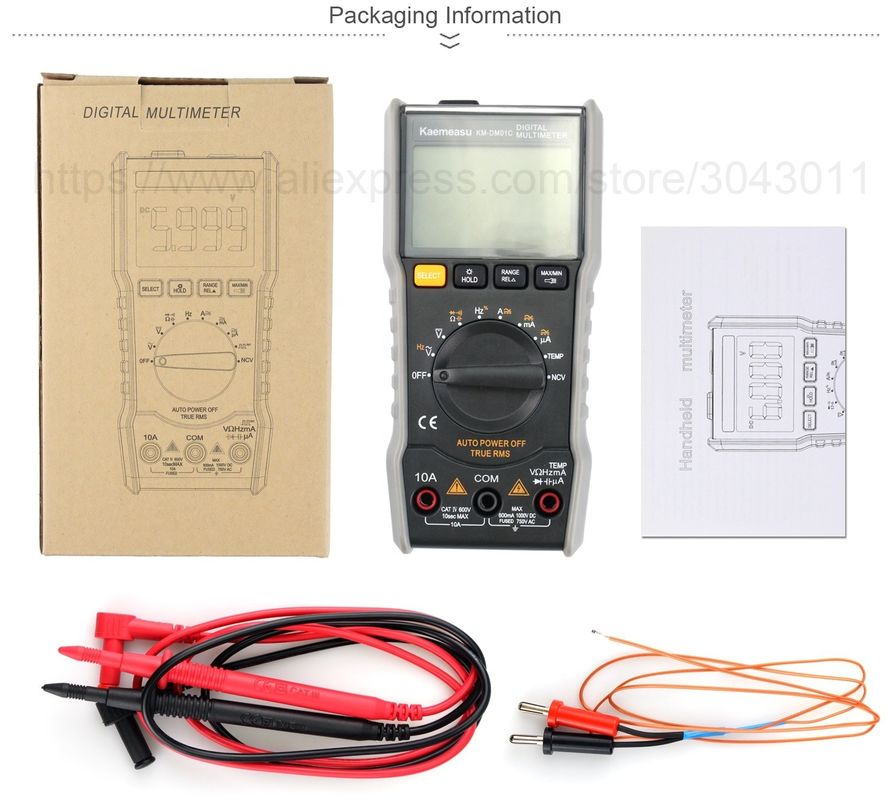 OEM ODM الجهاز الرقمي متعدد الاختبار T-rms الالكتروني المليمترا Ncv أوم هرتز الاختبار avometer ميني المليمترا المحمول للبيع