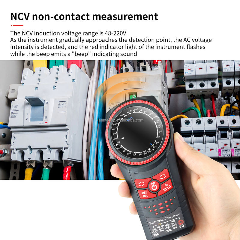 المدى التلقائي الملتمتر NCV الجهد الحالي الملتمتر الرقمي الذكي اختبار الاستمرارية الملتمتر الرقمي الاحترافي
