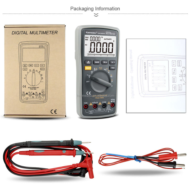 04A عداد المقبض AC DC عداد الفولت الرقمي Diode Test Voltage Meter Multimetro Smart Digital Multimeters