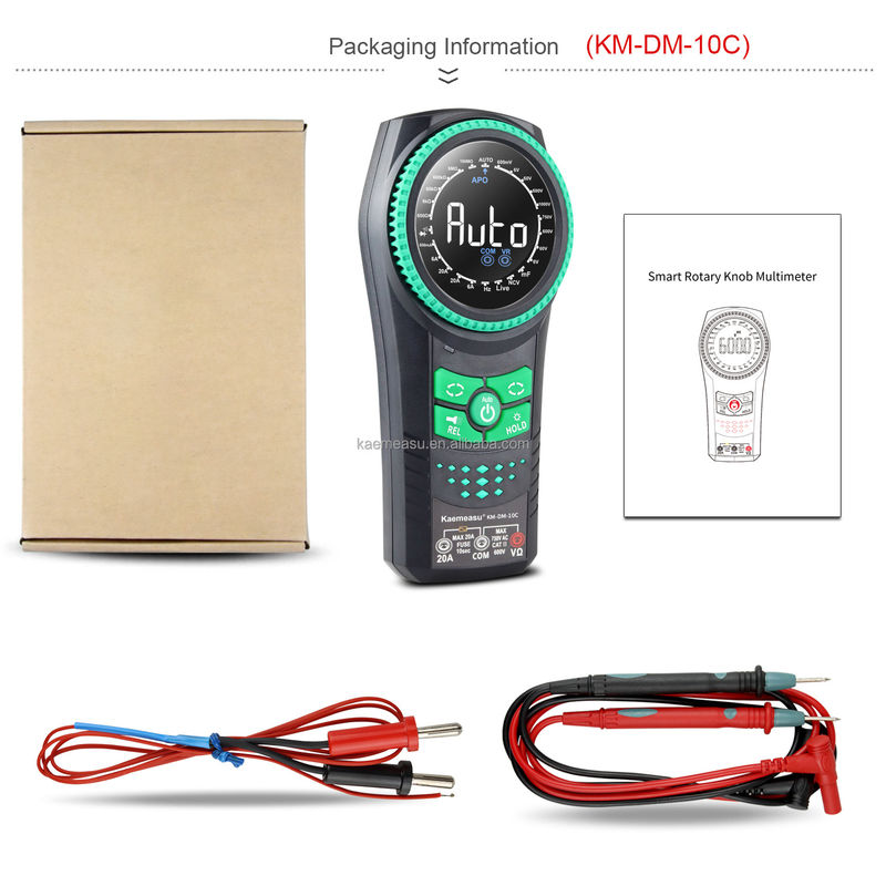 المليمتر الذكي عدادات الجهد الكاشف المليمتر الرقمي المليمتر الذكي المفتاح الدواري -20-50C Max. التيار المستمر 20mA