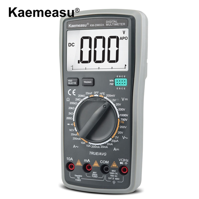 أجهزة متعددة المقاييس الرقمية للسيارات NCV TRMS مقياس الجهد المقعد Diode Test Continuity Buzzer Multimetro Smart