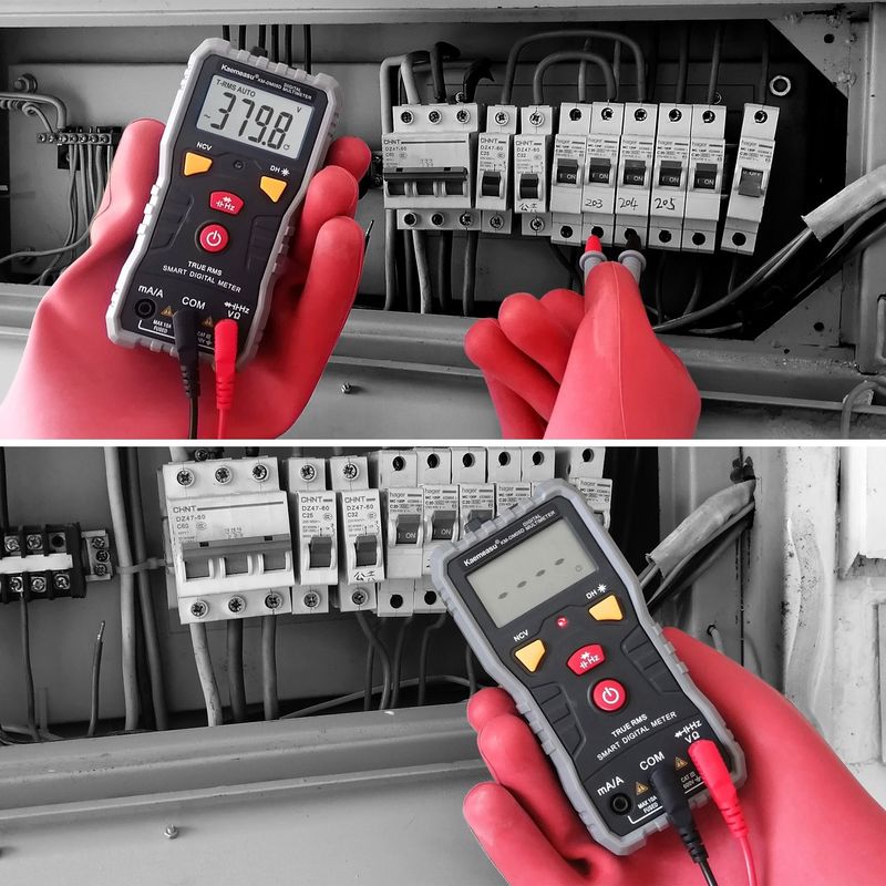 عداد متعدد الأجهزة الرقمية الجيبية DC / AC متعددة الوظائف سعة عالية الدقة Ncv Ohm Hz Tester Auto Range Digital Multimeter