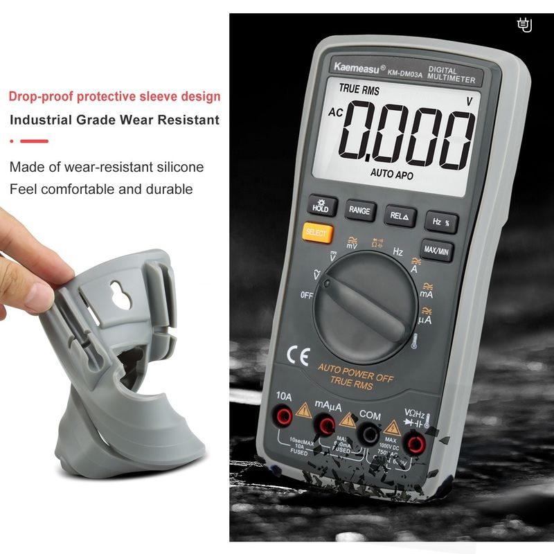 03A عدة أبعاد رقمية ذكية ذات دقة عالية NCV 1000V AC DC Multimeter Smart Digital Multimeter