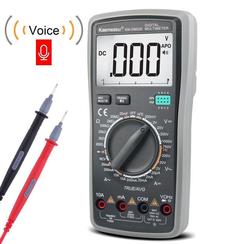 OEM ODM الكترونية المتعددة DC AC NCV المهنية True RMS Tester النطاق الآلي تقرير الصوت الذكي المتعددات