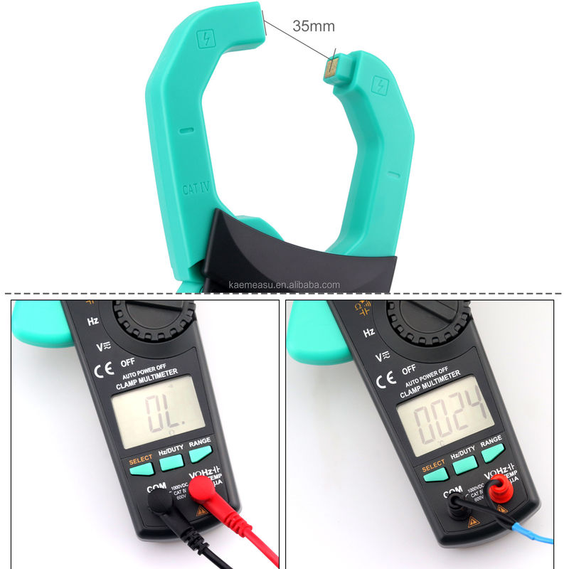 903 عداد المقبض 6000 العد الآلي Rnage Multimeter AC DC مقياس الجهد المستمر Buzzer 1000v Multimeters