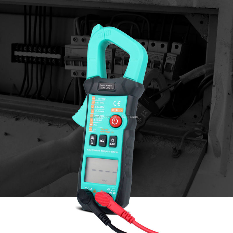 600A قياس التيار Trms المدى التلقائي الجهد Ammeter هرتز أوم Ncv اختبار الملي متر Ampere Meter المقبس 21E