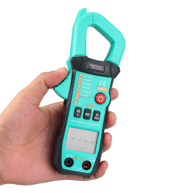 600A قياس التيار Trms المدى التلقائي الجهد Ammeter هرتز أوم Ncv اختبار الملي متر Ampere Meter المقبس 21E