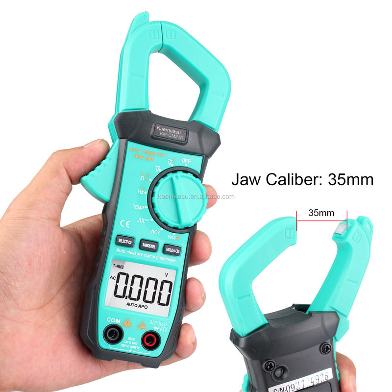 21D DC AC Digital Clamp Meter 3 5/6 رقم اختبار الديود التلقائي تور RMS مربع موجة الخروج NCV Digital Clamp Meter Multimeter