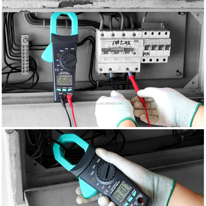 ABS الكهربائية قطع الغيار 300g الرقمية AC DC المقبض متر النطاق التلقائي متعددة القياسات الحقيقية Rms Ncv Ammeter