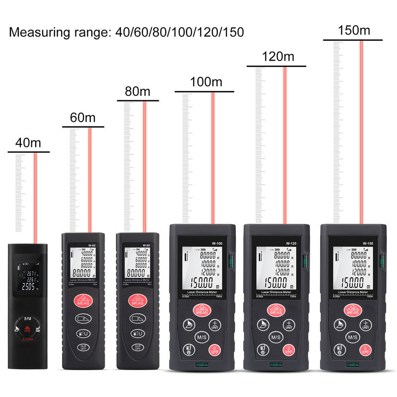 40m 100m OEM ODM ميني قياس مسافة رقمي محمول لليزر الأشعة تحت الحمراء مقاييس المسافة الكهربائية لليزر