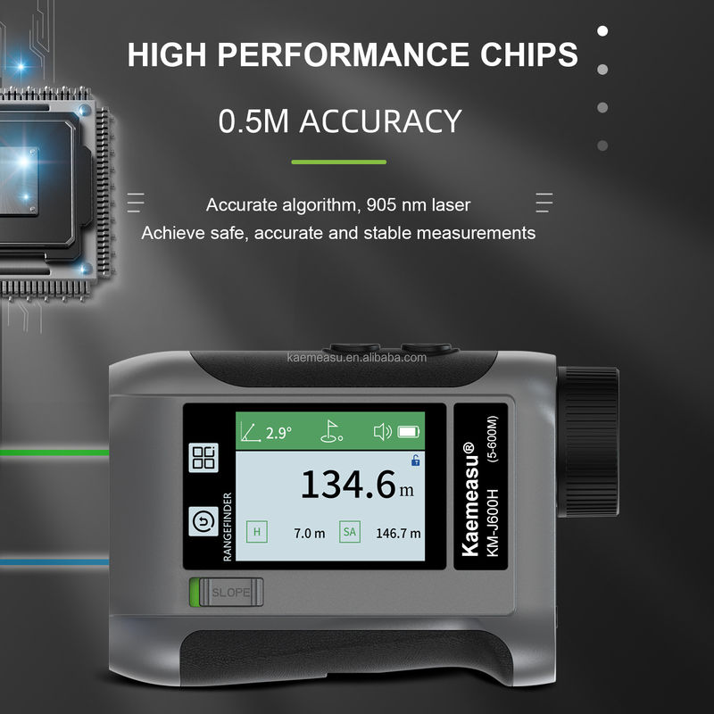 شاشة LCD للجولف الرياضي ليزر مقياس المدى الأدوات البصرية صيد أجهزة قياس الضوء التلسكوب الذكي للجولف
