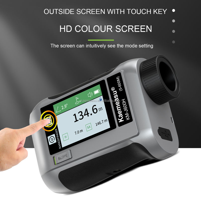 شاشة LCD للجولف الرياضي ليزر مقياس المدى الأدوات البصرية صيد أجهزة قياس الضوء التلسكوب الذكي للجولف