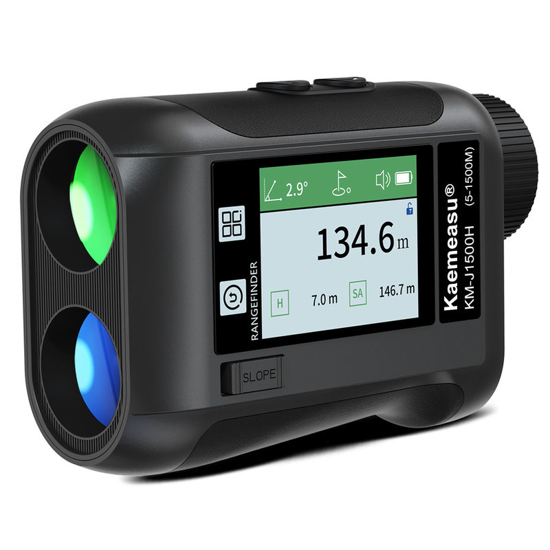 J شاشة LCD محسنة لعبة الغولف الرياضية ليزر مقياس المدى الأدوات البصرية الصيد Diastimeter التلسكوب الغولف الذكي