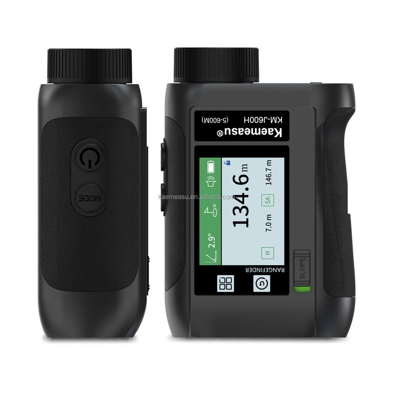 J شاشة LCD محسنة لعبة الغولف الرياضية ليزر مقياس المدى الأدوات البصرية الصيد Diastimeter التلسكوب الغولف الذكي
