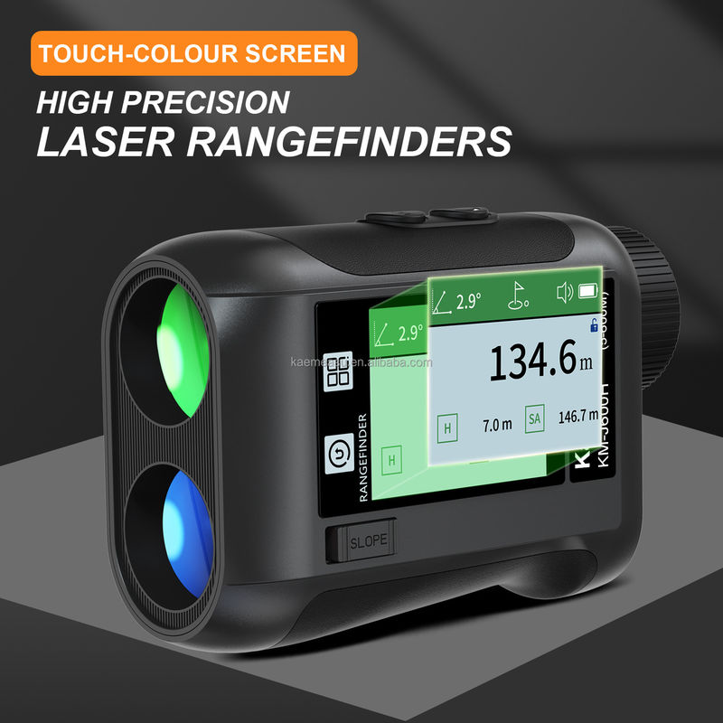 J شاشة LCD محسنة لعبة الغولف الرياضية ليزر مقياس المدى الأدوات البصرية الصيد Diastimeter التلسكوب الغولف الذكي